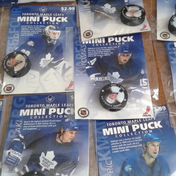 Toronto Maple Leafs Collectible Mini Pucks - Picture 12 of 12